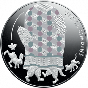 Pasaku monēta III. Vecīša cimdiņš